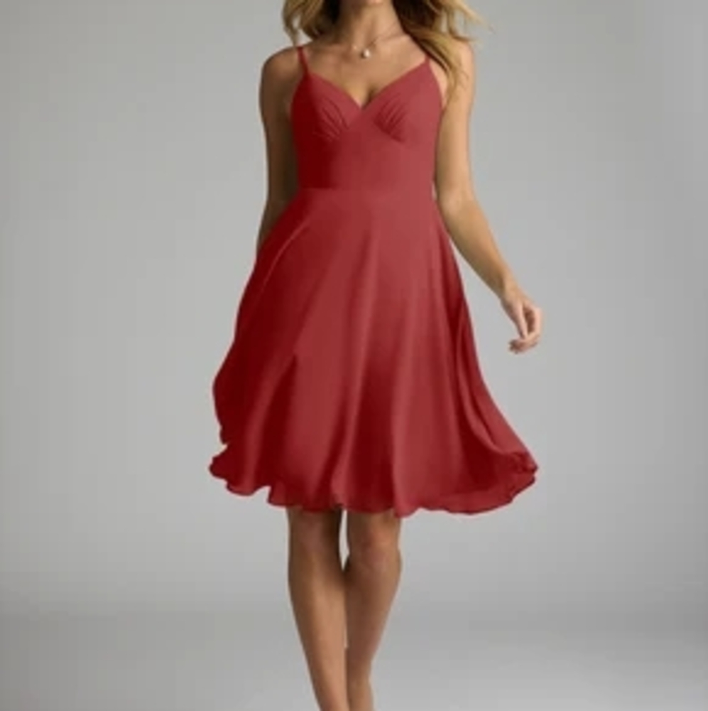 Azazie Rust Emmy Dress